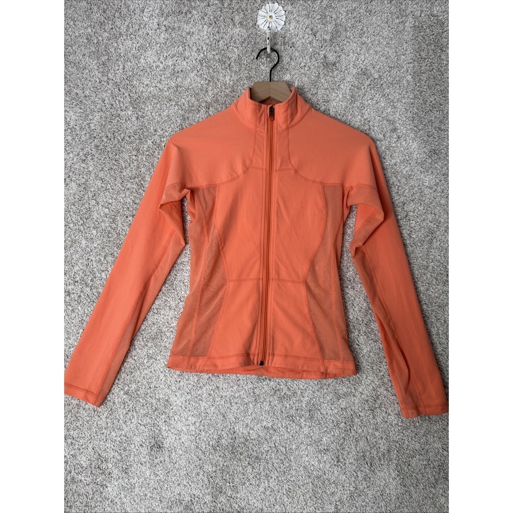 LULULEMON CATCH ME AIR JACKET CREAMSICLE ORANGE SIZE 0